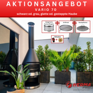 Aktionsangebot HERMAPRO Gartenkamin Vario 70